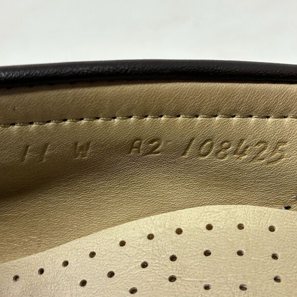 SAS Ace Men’s Size 11 W Black Leather Loafers Hand Made In USA Tripad Wide main image 4
